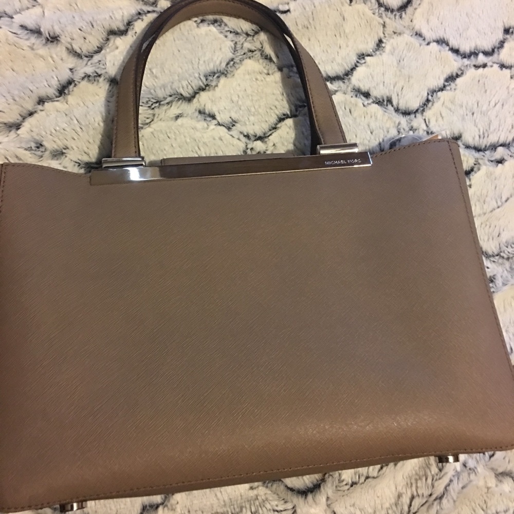 Michael Kors Tilda Dark Nude/ Tan handbag
